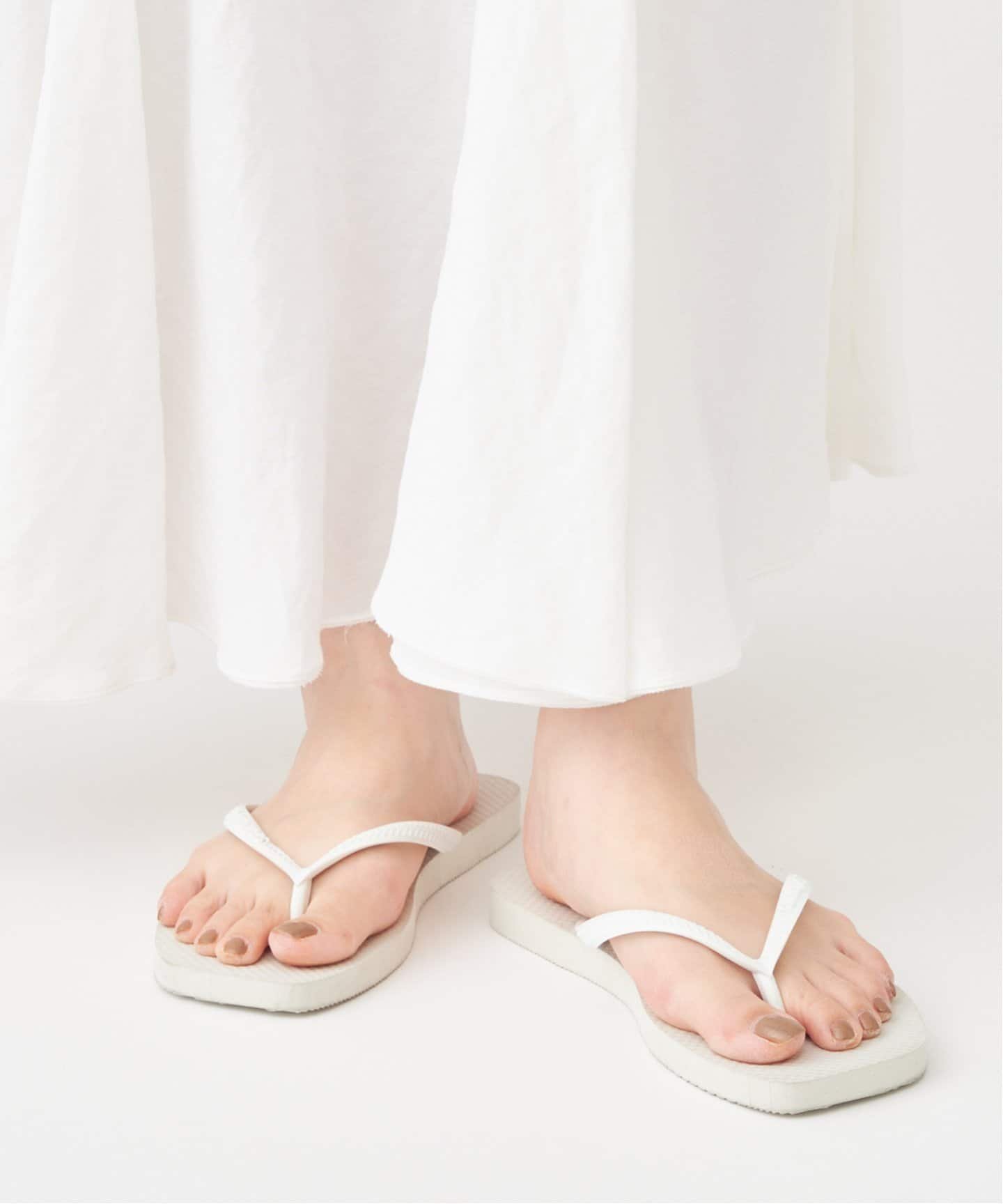 ハワイアナス plage HAVAIANAS/ハワイアナス SLIM SQUARE サンダル プラージュ シューズ・靴 サンダル ホワイト