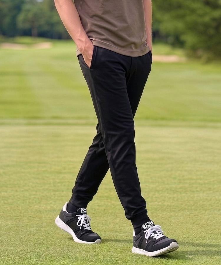 ADABAT STREAM クールドッツ ストレッチ ジョガーパンツ アダバット パンツ その他のパンツ ブラック【送料無料】