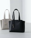 NATURAL BEAUTY BASIC ドロップリボントートバッグ ナチュラルビューティベーシック バッグ トートバッグ ブラック ホワイト【送料無料】