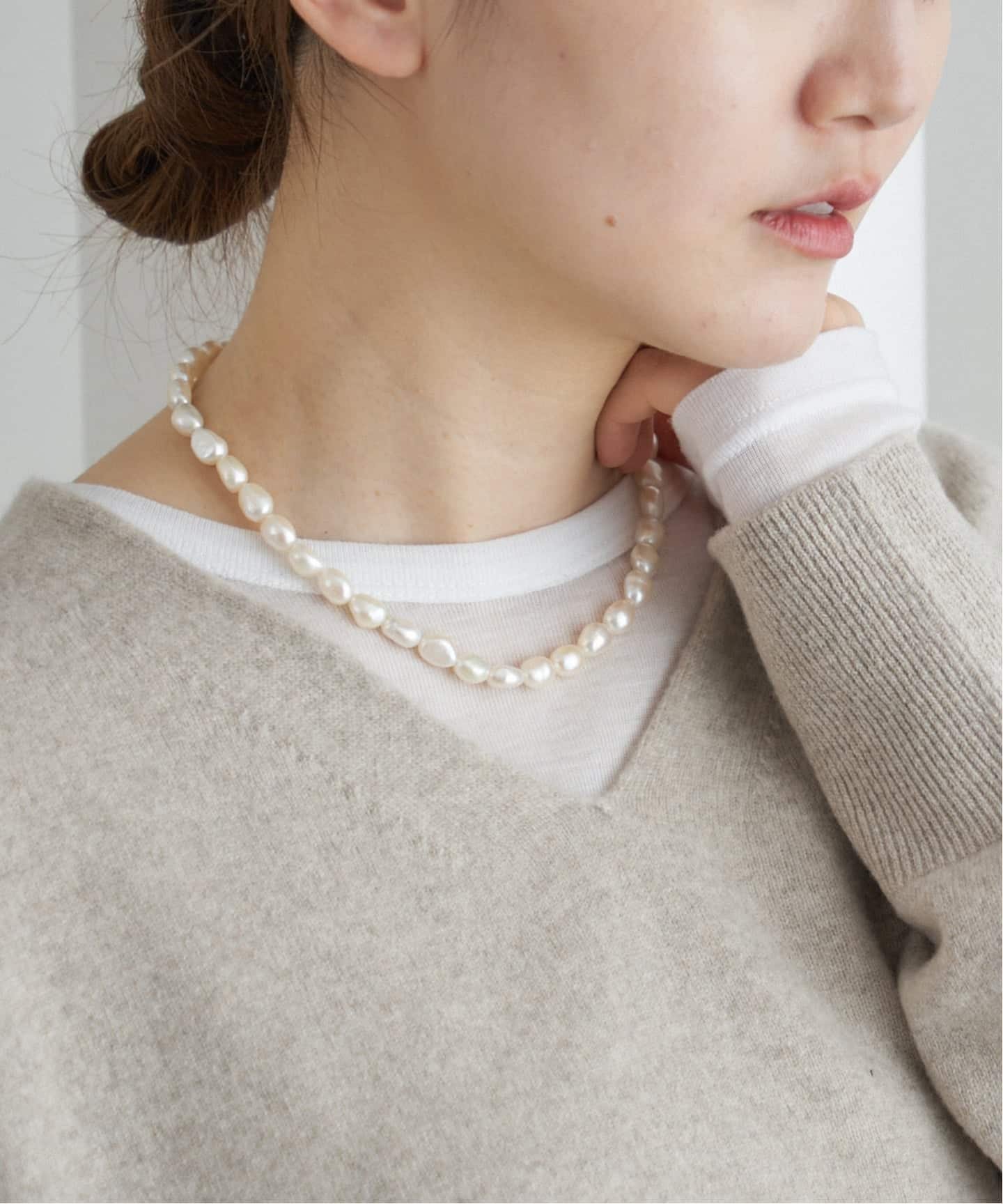 IENA 《追加2》リヨセルカシミヤロングTシャツ イエナ トップス カットソー・Tシャツ ホワイト グレー ブラック ピンク【送料無料】のサムネイル