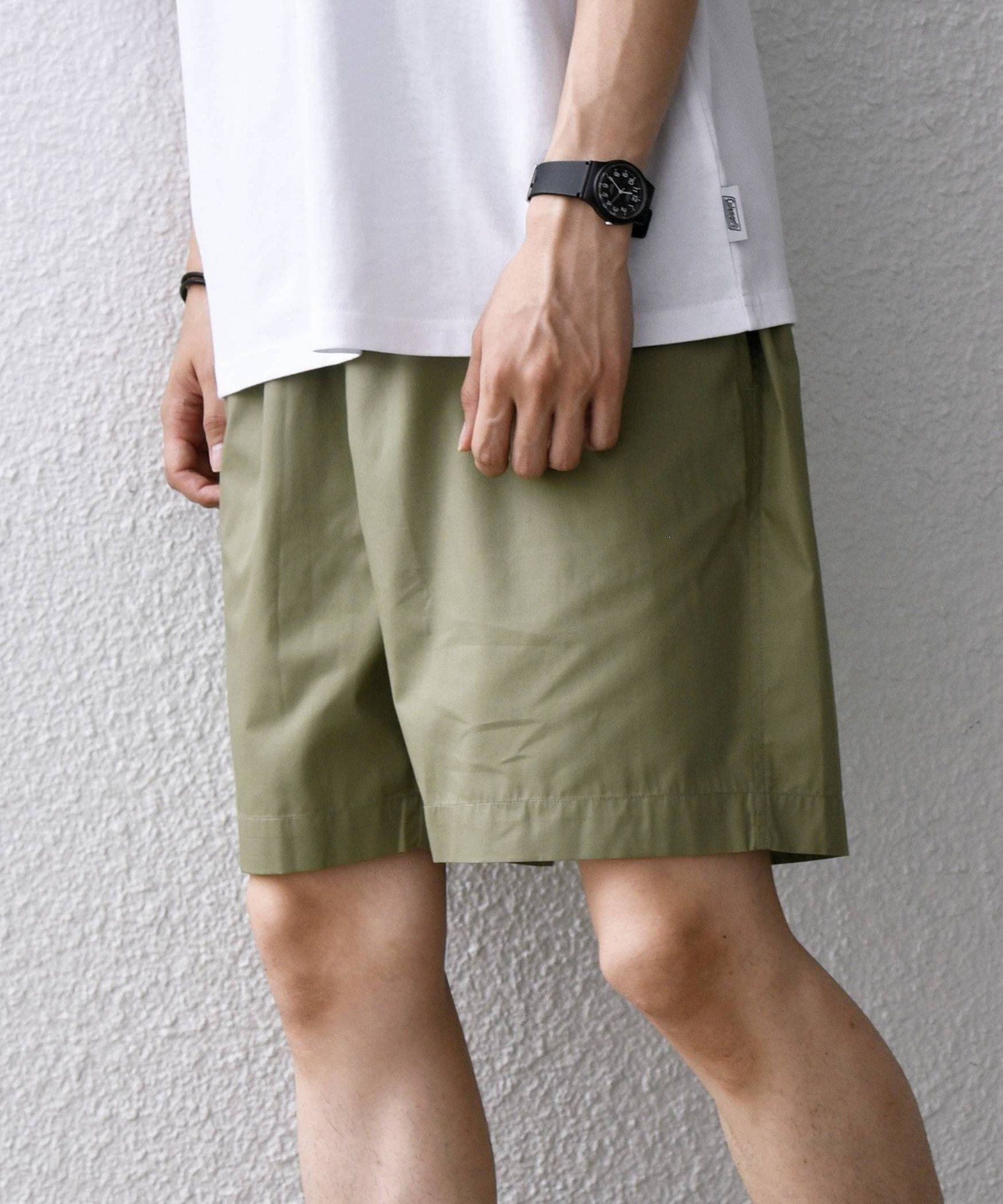 【SALE／40%OFF】SHIPS any 【SHIPS any別注】Coleman:＜接触冷感/UVカット＞ZERO-TEX(R) イージー ショーツ(セットアップ対応)◇ シップス パンツ その他のパンツ グリーン ブラック【送料無料】