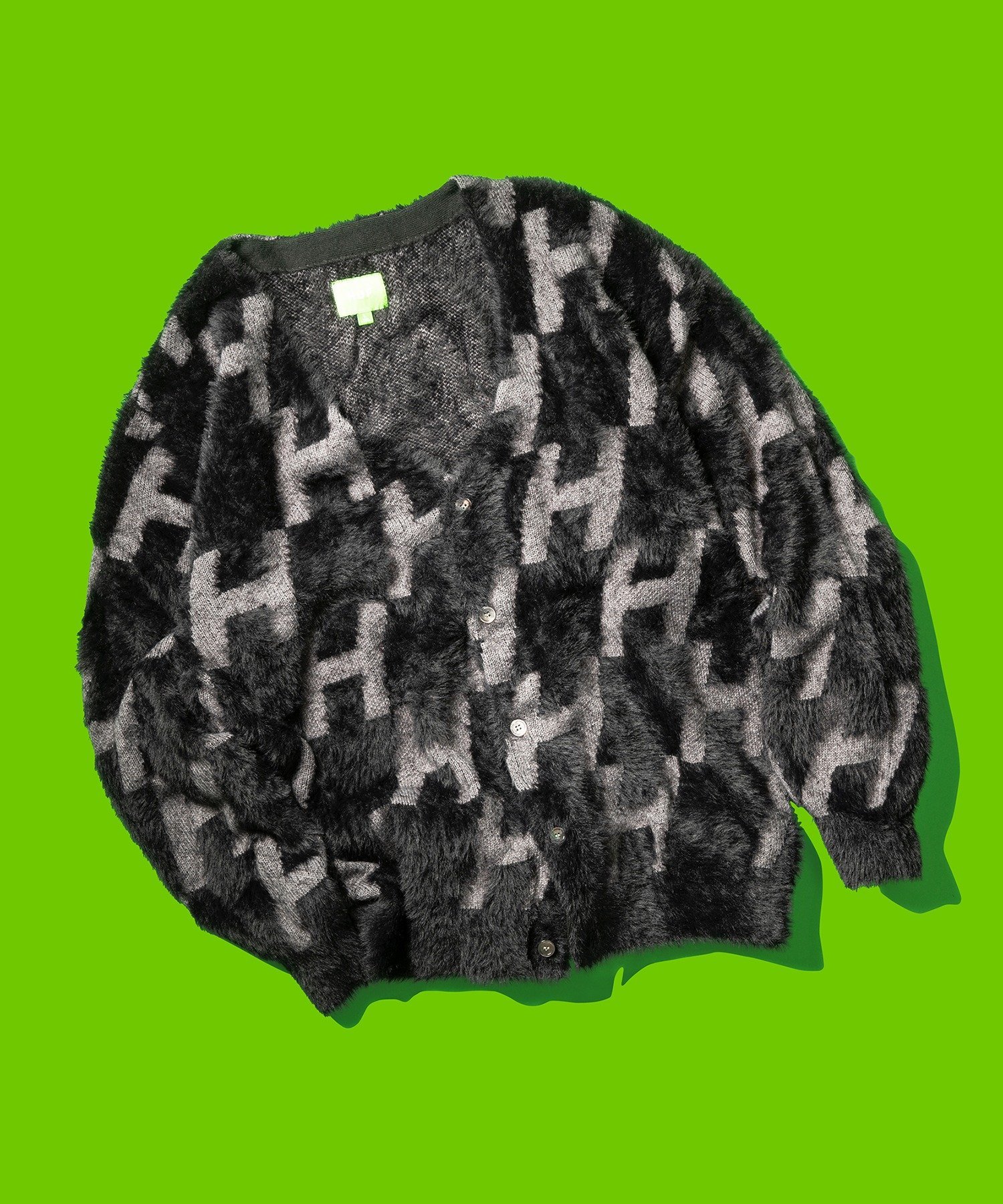 HUF monogram crew sweater M 平成フラミンゴにこ着用 ベビーグッズも