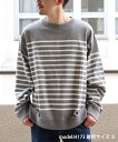 オーシバル パーカー メンズ ORCIVAL ORCIVAL/(M)BORDER LONGSLEEVE SWEAT C0344 ステップス トップス パーカー・フーディー グレー【送料無料】