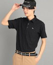 【SALE/30%OFF】adabat 千鳥デザイン 半袖ポロシャツ アダバット トップス ポロシャツ ブラック グレー【送料無料】