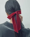 GOLDY ベロア ロング レングス リボン ヘアカフ ゴールディ ヘアアクセサリー その他のヘアアクセサリー レッド ブルー ピンク ブラック ベージュ