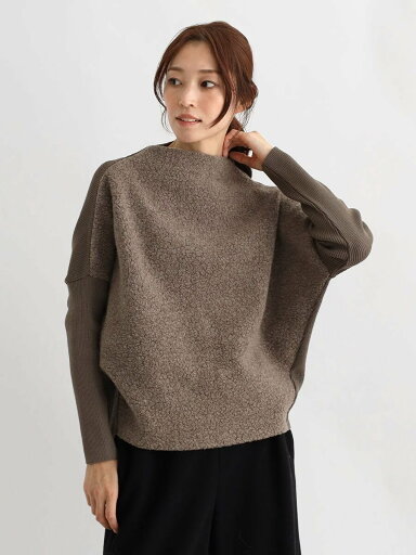 【SALE/29%OFF】CLOVE ドッキングスタイルボトルネックニット ラシュッド トップス ニット グレー ベージュ ブラウン【送料無料】 【SALE/29%OFF】CLOVE ドッキングスタイルボトルネックニット ラシュッド トップス ニット グレー ベージュ ブラウン【送料無料】