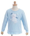 【SALE/30%OFF】axes femme kids ねこパッチワークTシャツ アクシーズファム トップス カットソー・Tシャツ ブルー ベージュ