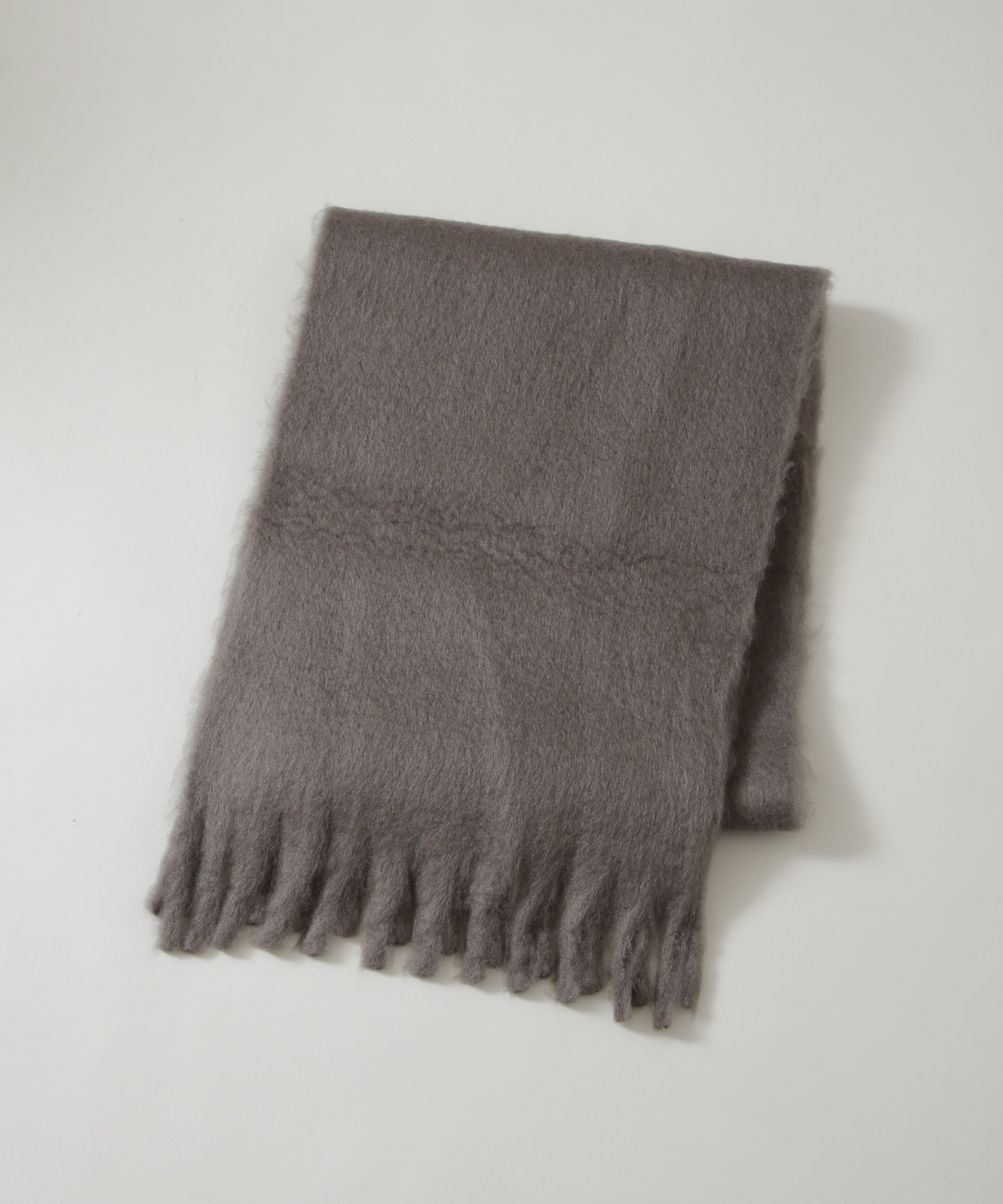 【SALE／15%OFF】NANO universe ボリュームフリンジマフラー / ソリッド ナノユニバース ファッション..