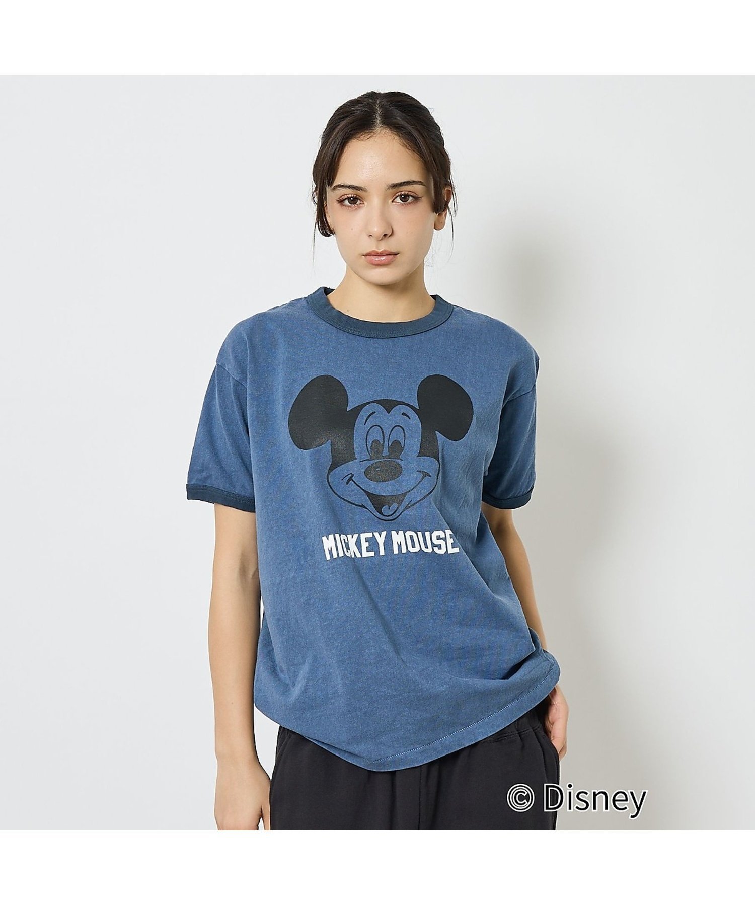楽天市場】ミッキー tシャツ（カラーブルー）（Tシャツ・カットソー
