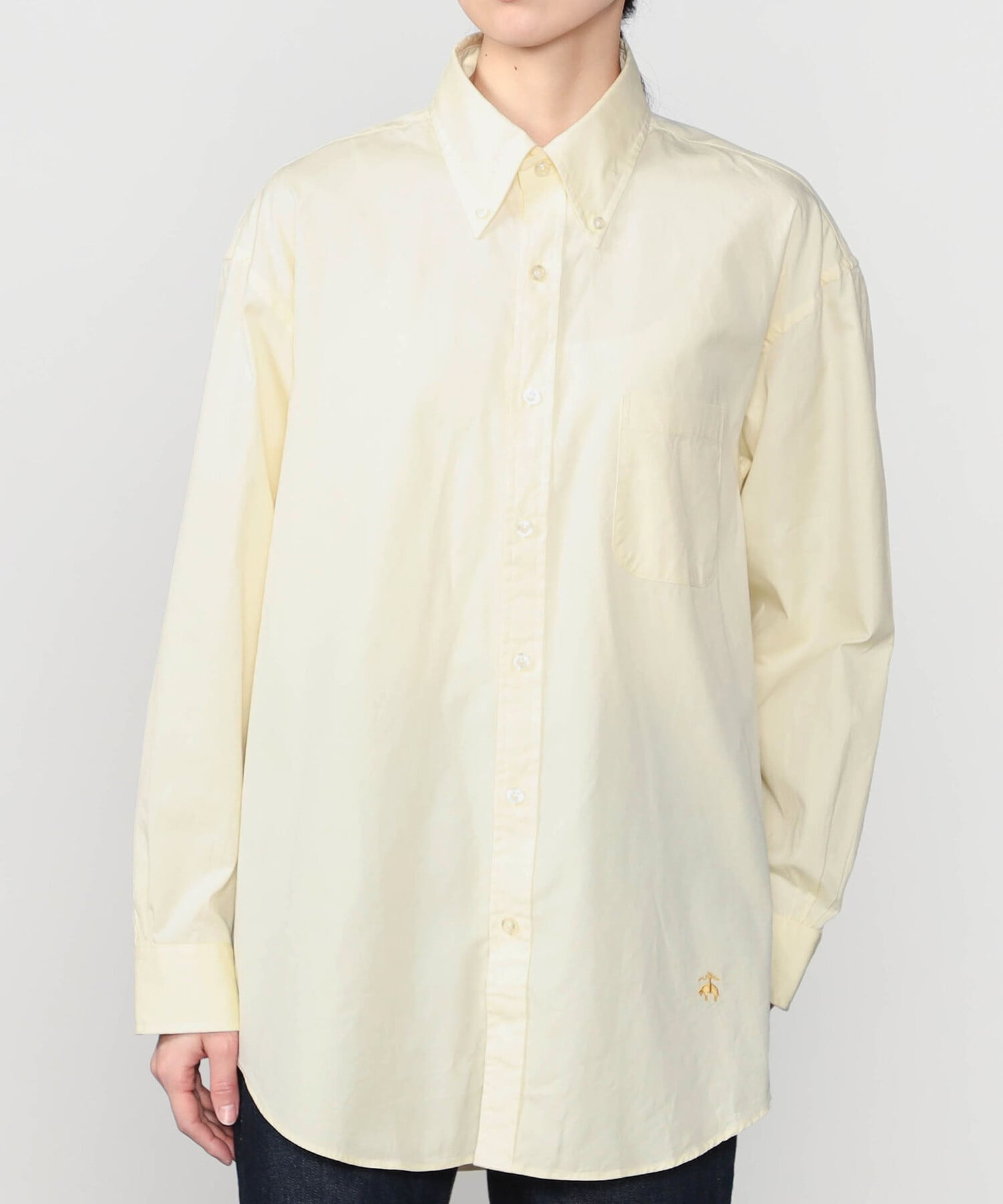 Bshop Brooks Brothers ｜＜別注＞ピンポイントオックスフォード ポロカラーボタンダウンシャツ WOMEN ビショップ トップス シャツ・ブラウス イエロー