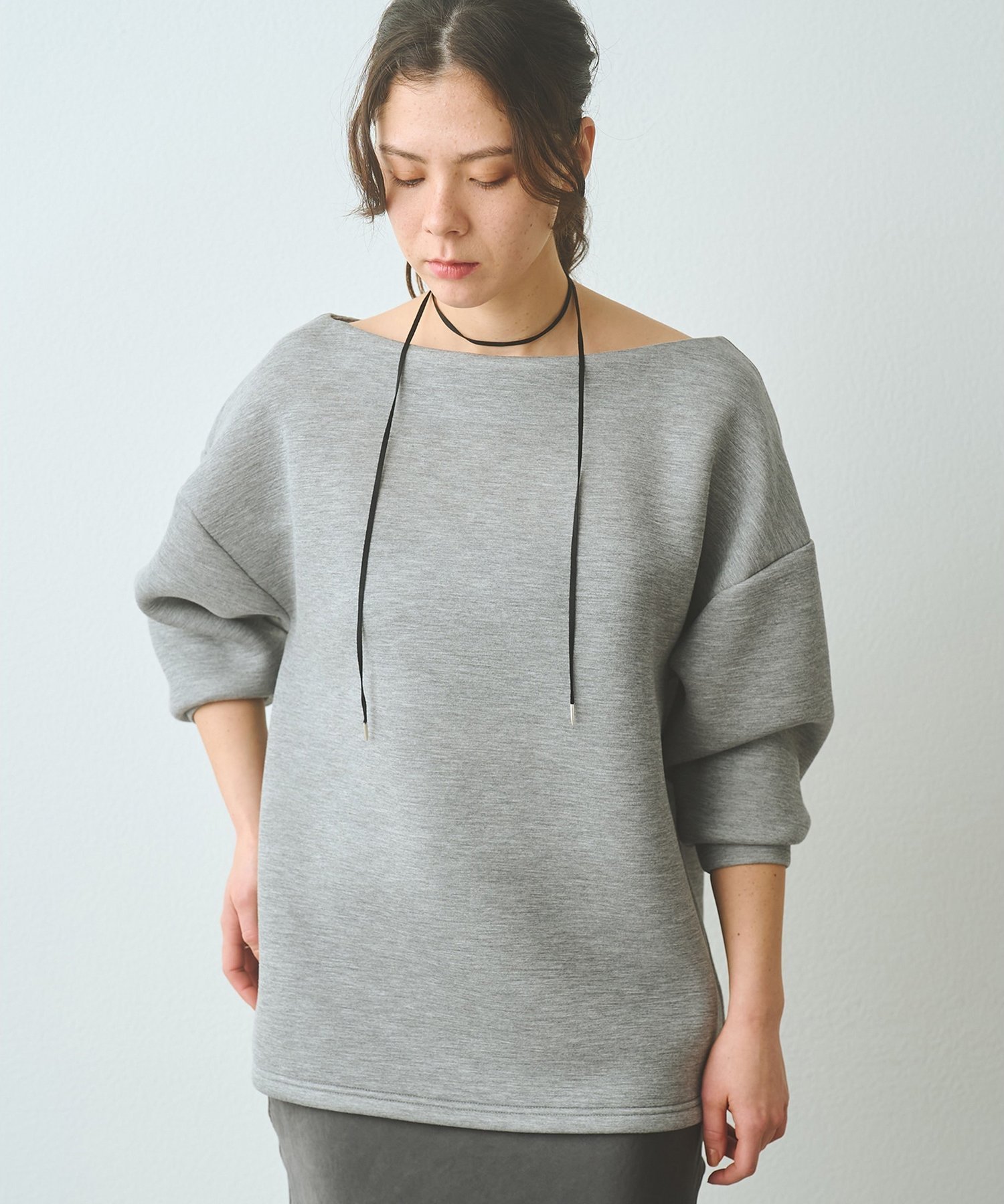 Whim Gazette オフショルダンボールプルオーバー ウィム ガゼット トップス カットソー・Tシャツ ホワイト