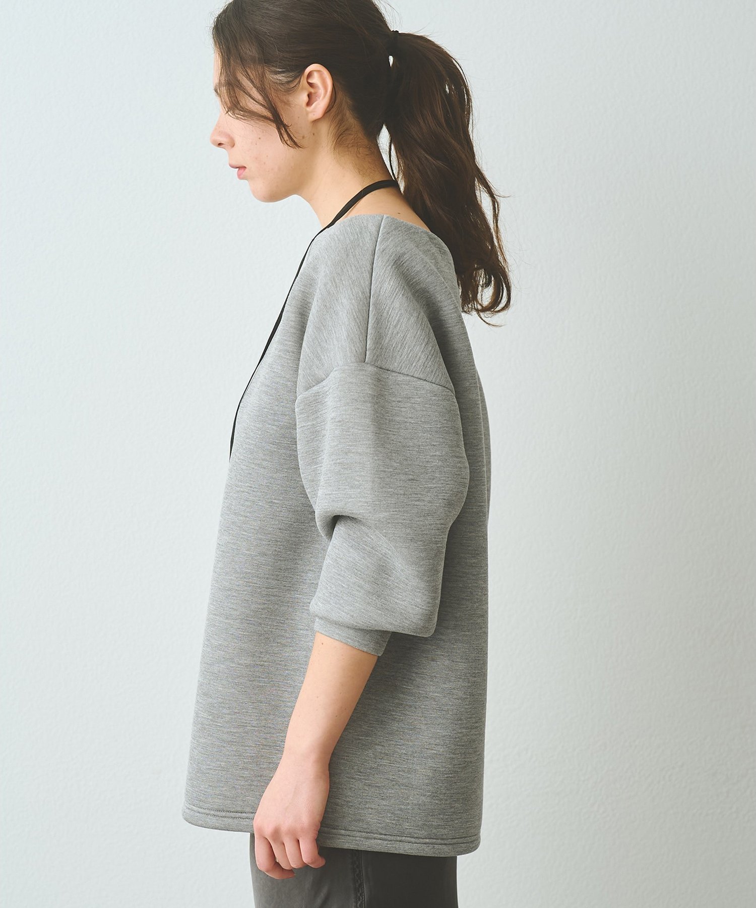 Whim Gazette オフショルダンボールプルオーバー ウィム ガゼット トップス カットソー・Tシャツ ホワイト