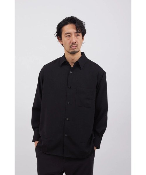 HIGH STREET HIGH STREET∴ドレープモーションオーバーシャツ トルネードマート トップス シャツ・ブラウス ブラック