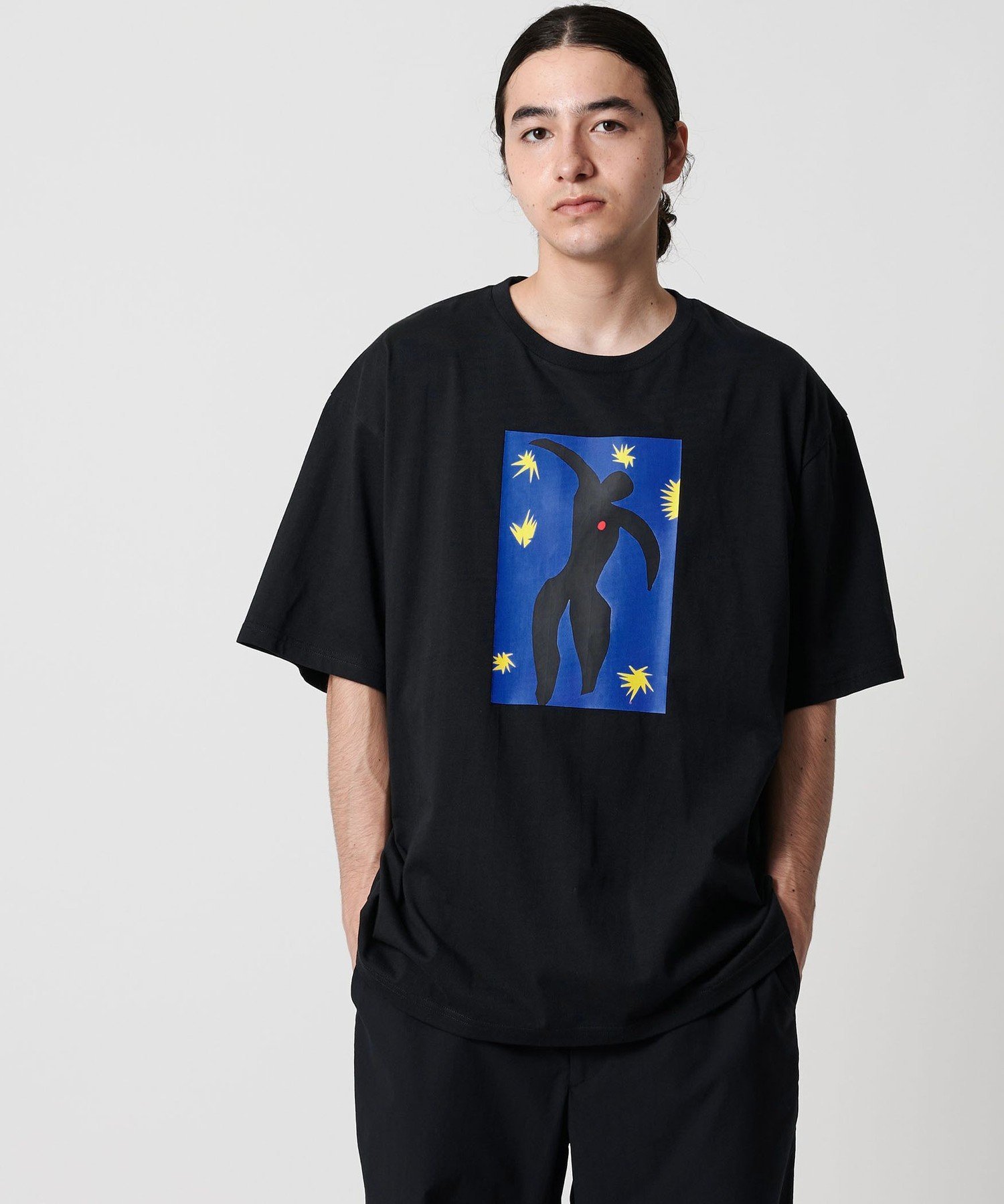 ＜CITEN＞マティスプリントTイカロス ユナイテッドアローズ アウトレット トップス カットソー・Tシャツ ブラック