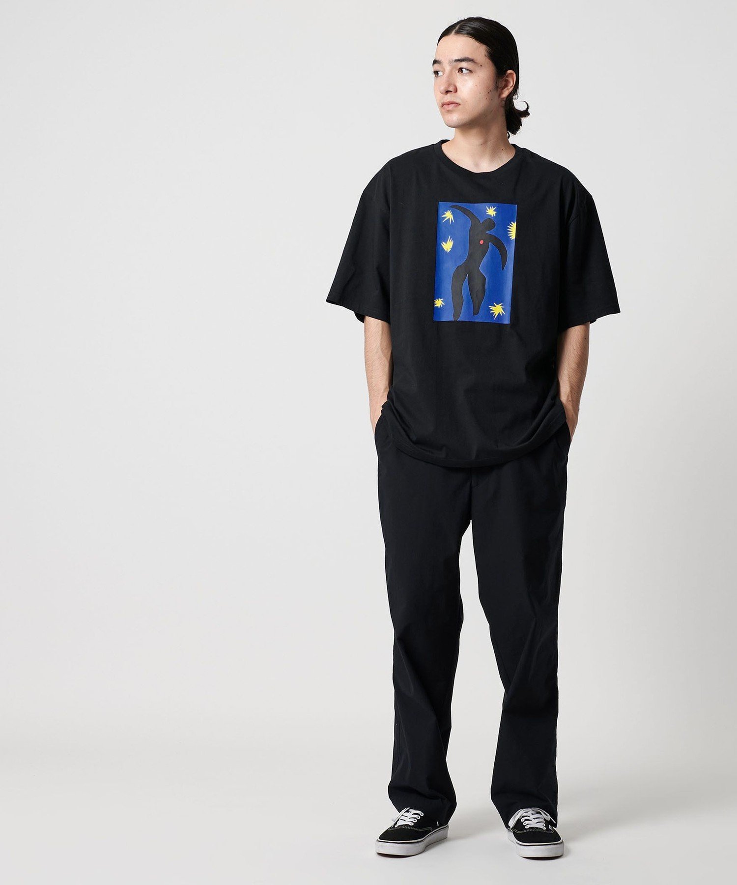 ＜CITEN＞マティスプリントTイカロス ユナイテッドアローズ アウトレット トップス カットソー・Tシャツ ブラック