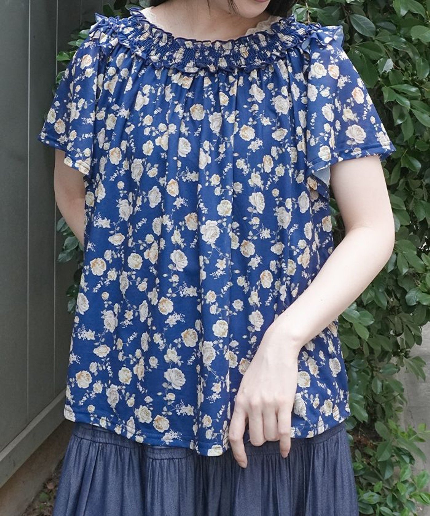 バックリボン2WAYトップス アクシーズファム トップス カットソー・Tシャツ ホワイト