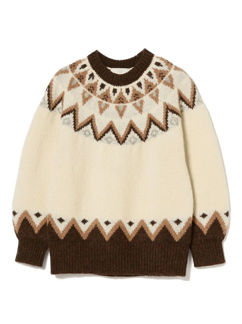 【SALE／40%OFF】B:MING by BEAMS B:MING by BEAMS / 求心ニット ジャカード プルオーバー ビームス アウトレット トップス ニット【送料無料】のサムネイル