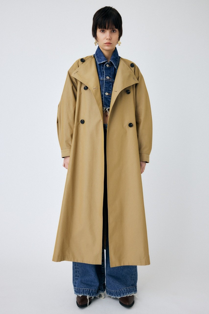 【SALE／64%OFF】MOUSSY COLLARLESS TRENCH コ