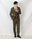 タケオキクチ 【SALE／50%OFF】TAKEO KIKUCHI 【DORMEUIL】リップストップ カラー スーツ タケオキクチ スーツ・フォーマル セットアップスーツ グリーン ネイビー【送料無料】