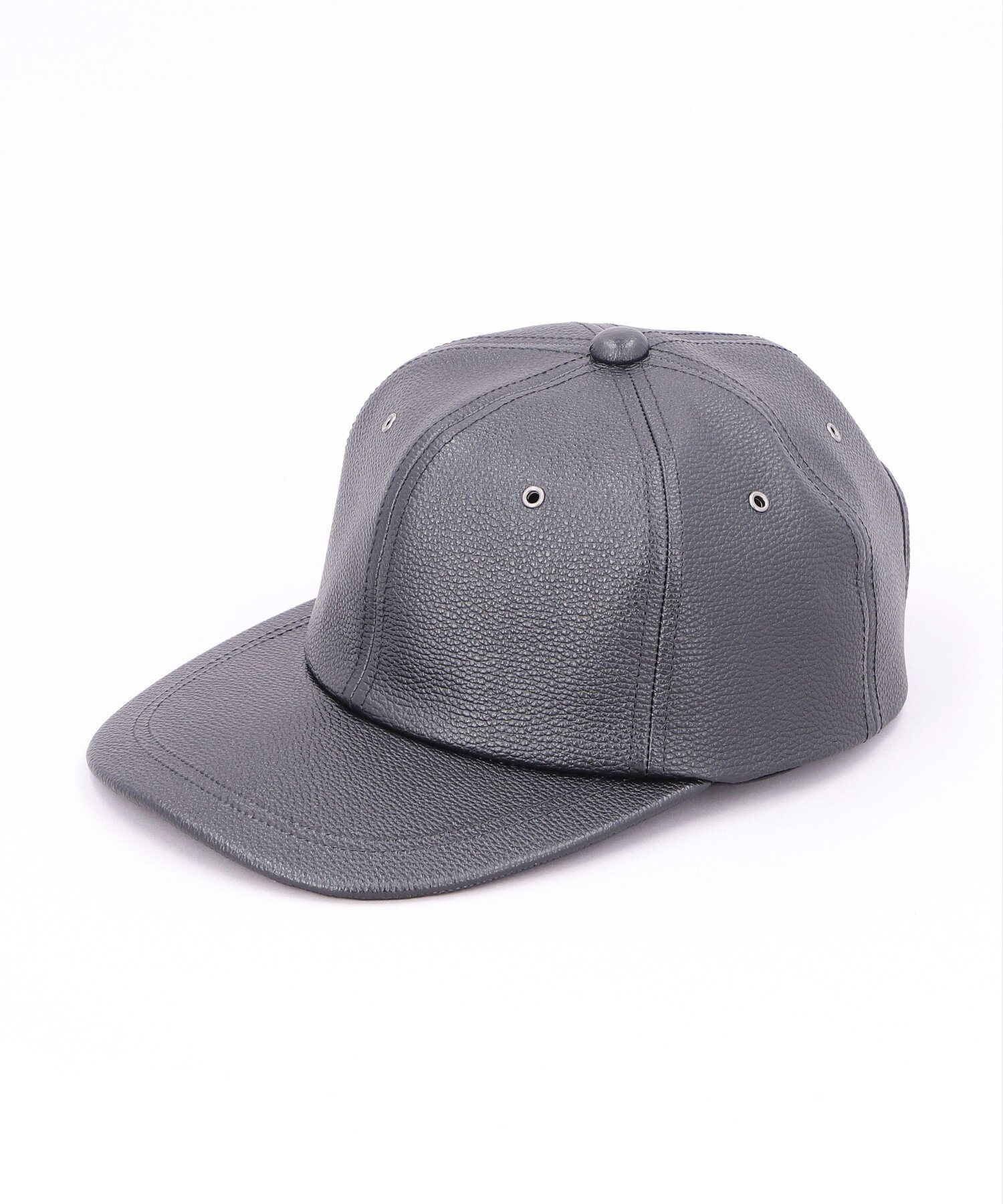 カシラ CA4LA MK COW LEATHER CAP カシラ 帽子 キャップ ブラック ベージュ【送料無料】