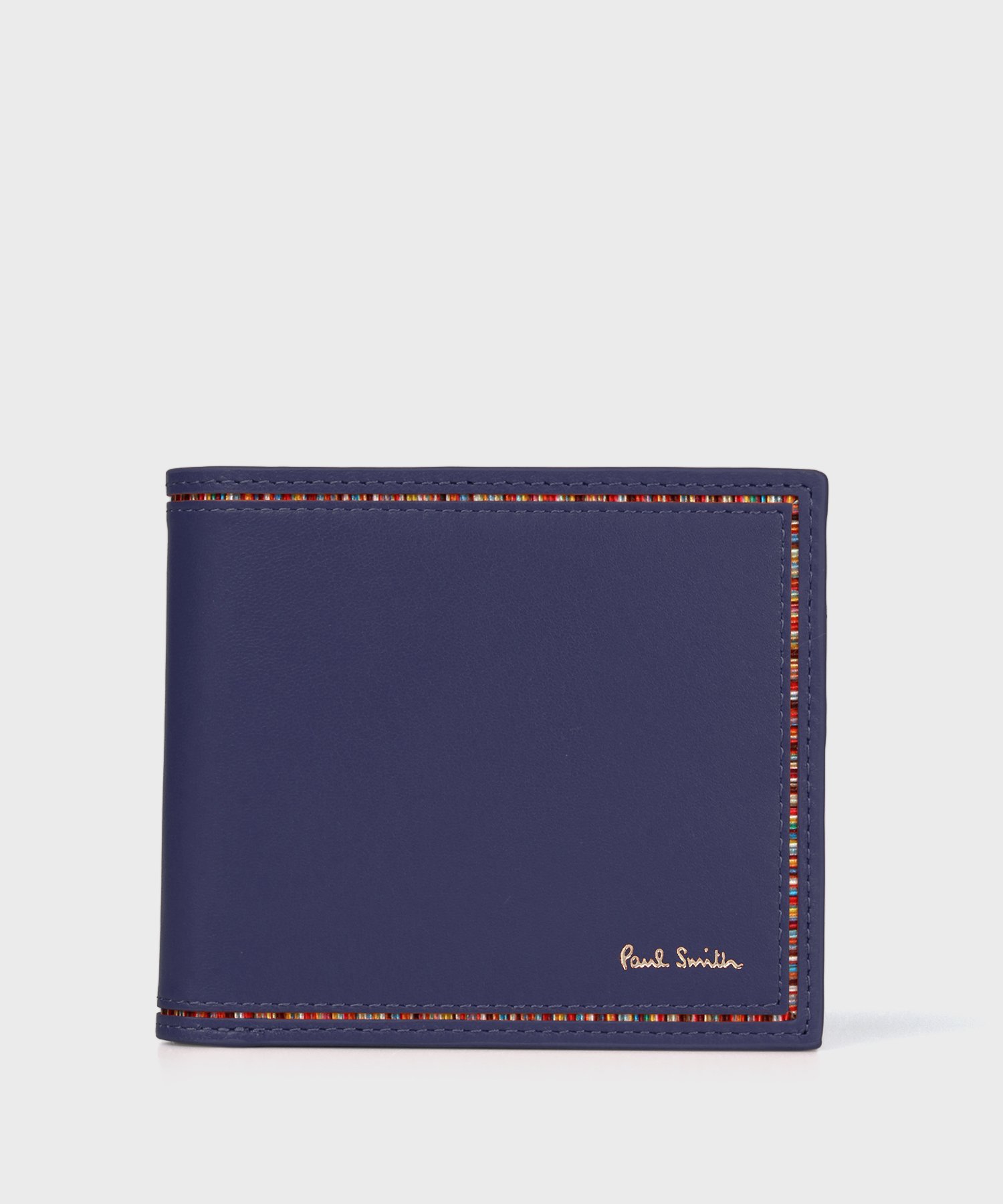 ポール・スミス 二つ折り財布（メンズ） 【SALE／30%OFF】Paul Smith 【公式】ストライプインセット 2つ折り財布 ポール・スミス　アウトレット 財布・ポーチ・ケース 財布 ブルー グレー レッド ブラック【送料無料】