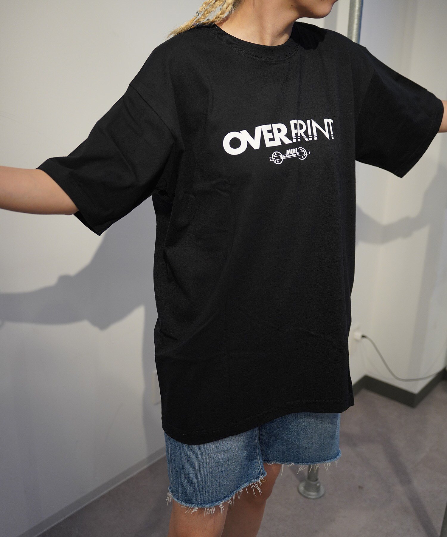 LHP overprint/オーバープリント/GALLERY TEE 8 エルエイチピー トップス カットソー・Tシャツ ブラック
