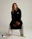 【SALE/60%OFF】ADAM ET ROPE' FEMME 【MLB COLLECTION BY JUN】裏毛スウェットハーフジップワンピース アダムエロペ ワンピース・ドレス ワンピース カーキグリーン ブラック【送料無料】