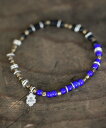 MR.OLIVE Triple Part Beads -Navy-ビーズ ブレスレット ミスターオリーブ アクセサリー・腕時計 ブレスレット・バングル ネイビー...