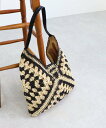 T.S.L 【カゴバッグ/リゾート/軽量】ペーパー配色クロシェワンショルダーバッグ トライシル バッグ かごバッグ オレンジ ブラック ベージュ【送料無料】