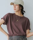 【SALE/30%OFF】studio CLIP 綿麻ベーシックTシャツ スタディオクリップ トップス カットソー・Tシャツ ブラウン ホワイト カーキグリーン ネイビー