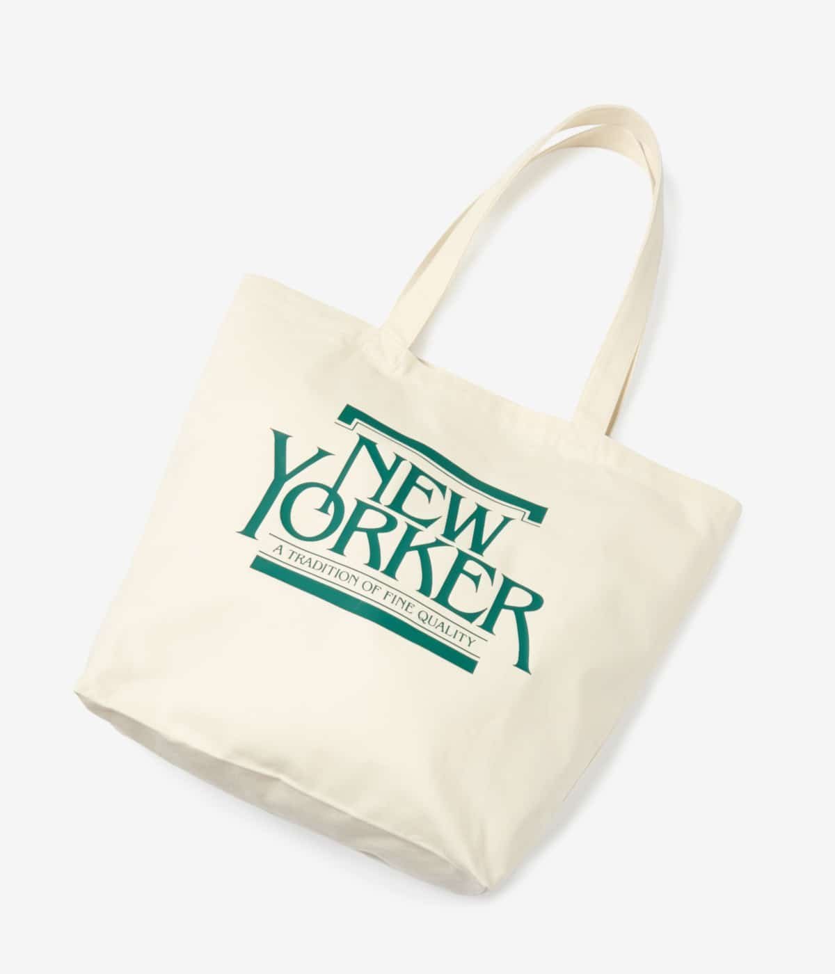 NEWYORKER MEN OLD LOGO トートバッグ ニューヨーカー バッグ トートバッグ ホワイト