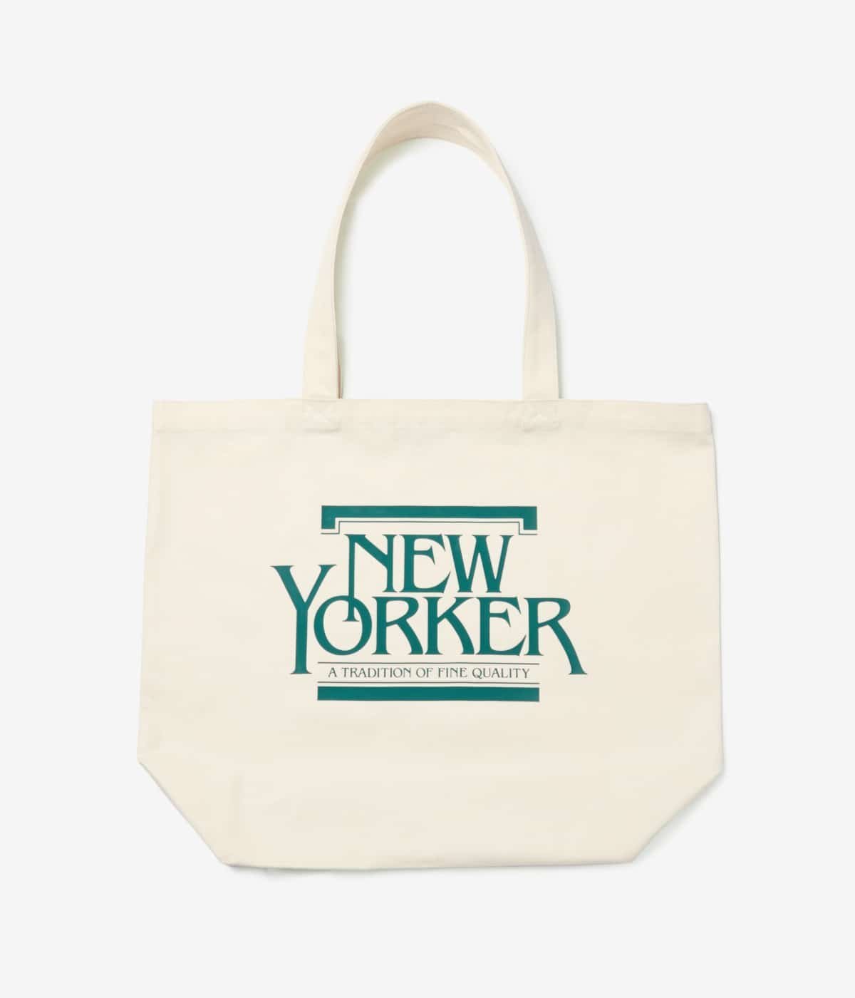 NEWYORKER MEN OLD LOGO トートバッグ ニューヨーカー バッグ トートバッグ ホワイト