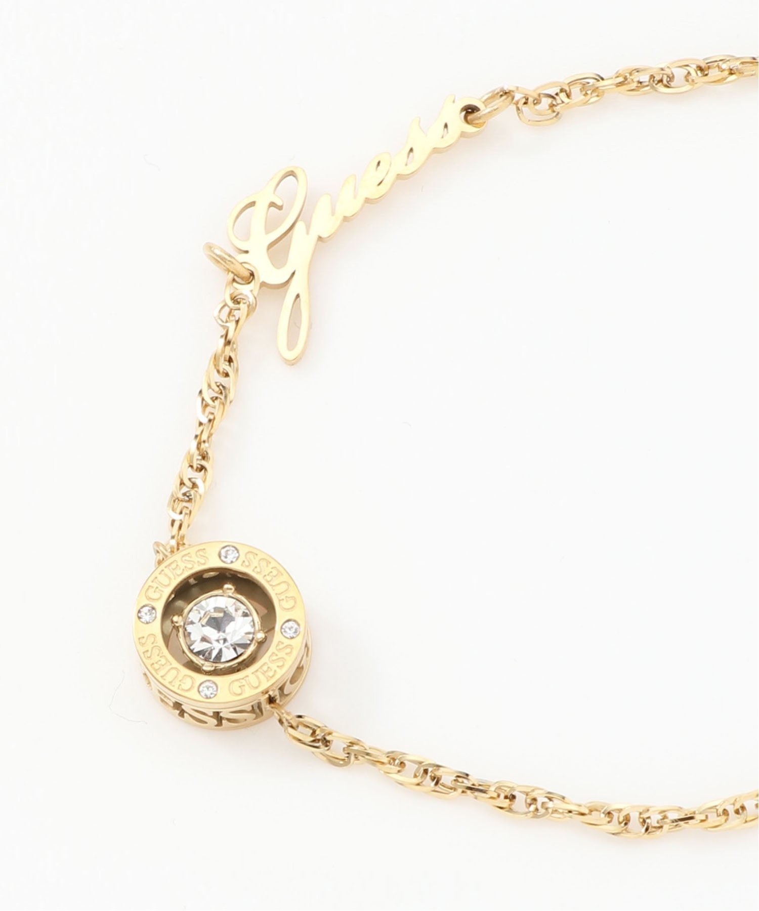 GUESS GUESS/(W)SOLITAIRE CHARM 10MM RH ブレスレット アクセサリー ゲス アクセサリー・腕時計 ブレスレット・バングル ゴールド【送料無料】