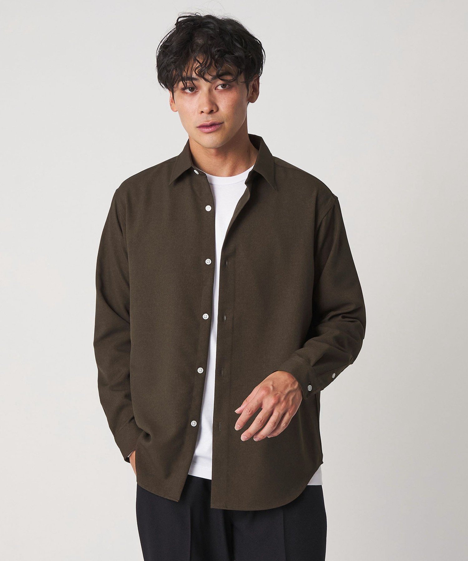 【SALE/30%OFF】a day in the life ウールライク ツイル リラックスシャツ<A DAY IN THE LIFE> ユナイテッドアローズ...