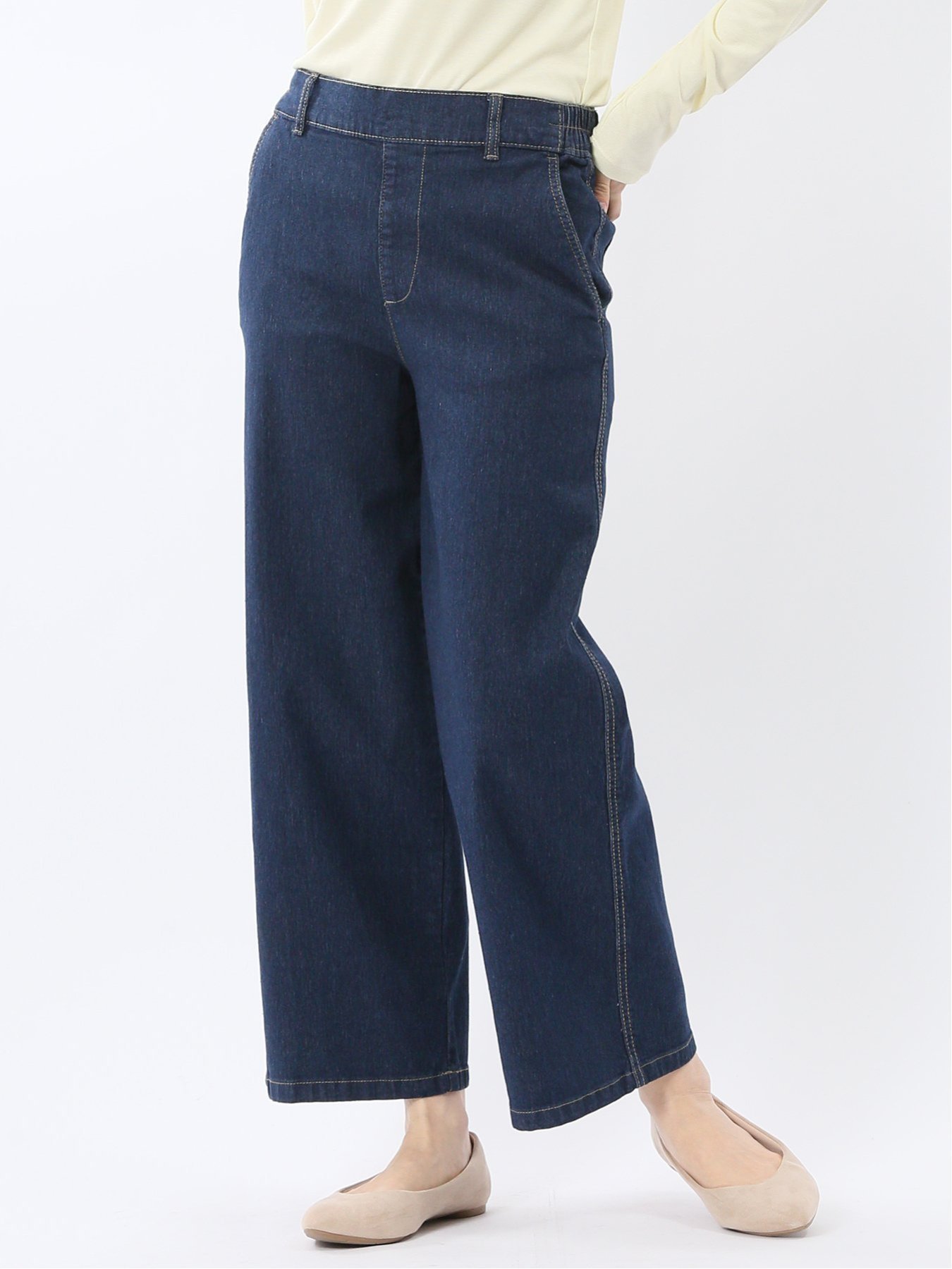m.f.editorial ストレッチ ストレートデニム 【26SS】 タカキュー パンツ ジーンズ・デニムパンツ ブルー【送料無料】