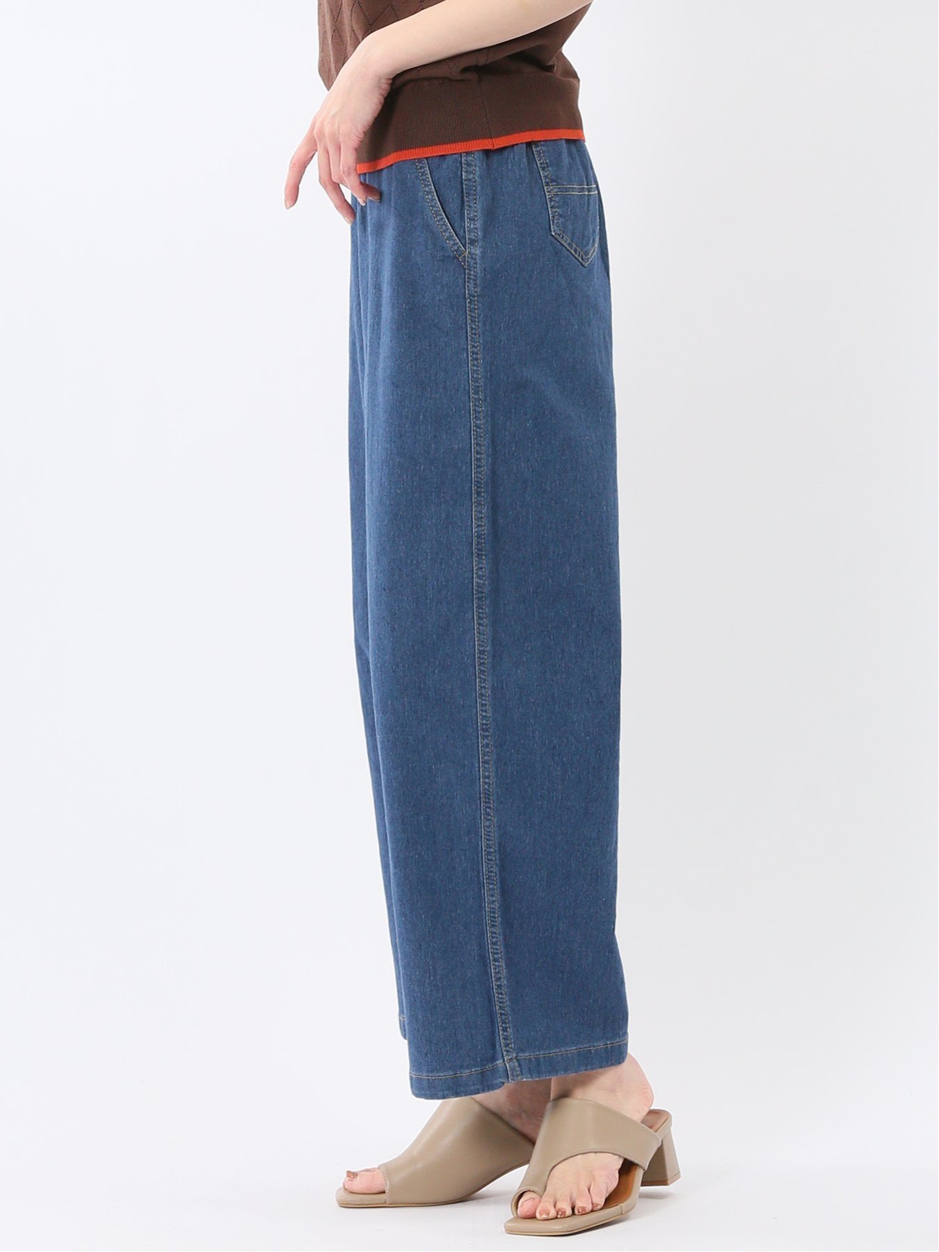 m.f.editorial ストレッチ ストレートデニム 【26SS】 タカキュー パンツ ジーンズ・デニムパンツ ブルー【送料無料】
