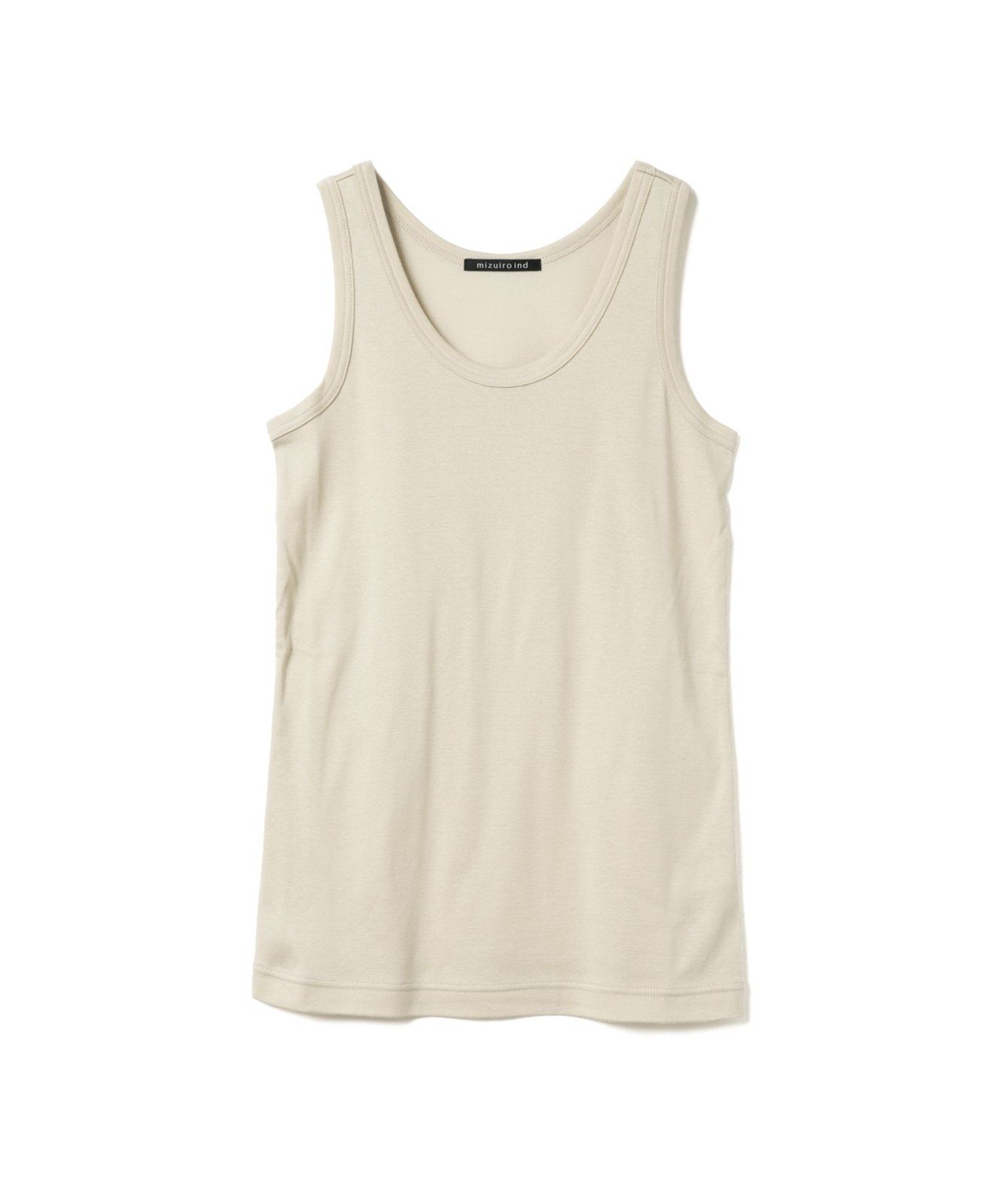 mizuiro ind mizuiro ind ベーシックタンクトップ マーコート トップス カットソー・Tシャツ ピンク ブルー ベージュ ブラック ホワイト