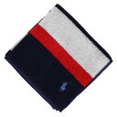 POLO RALPH LAUREN メンズ ラージタオル インターモードカワベ ファッション雑貨 ハンカチ・ハンドタオル ベージュ ネイビー ホワイト
