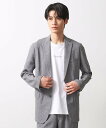 THE SHOP TK シャリルジャージジャケット 洗濯機OK/吸水速乾/イージーケア/セットアップ可 ザ ショップ ティーケー ジャケット・アウター テーラードジャケット・ブレザー ネイビー【送料無料】