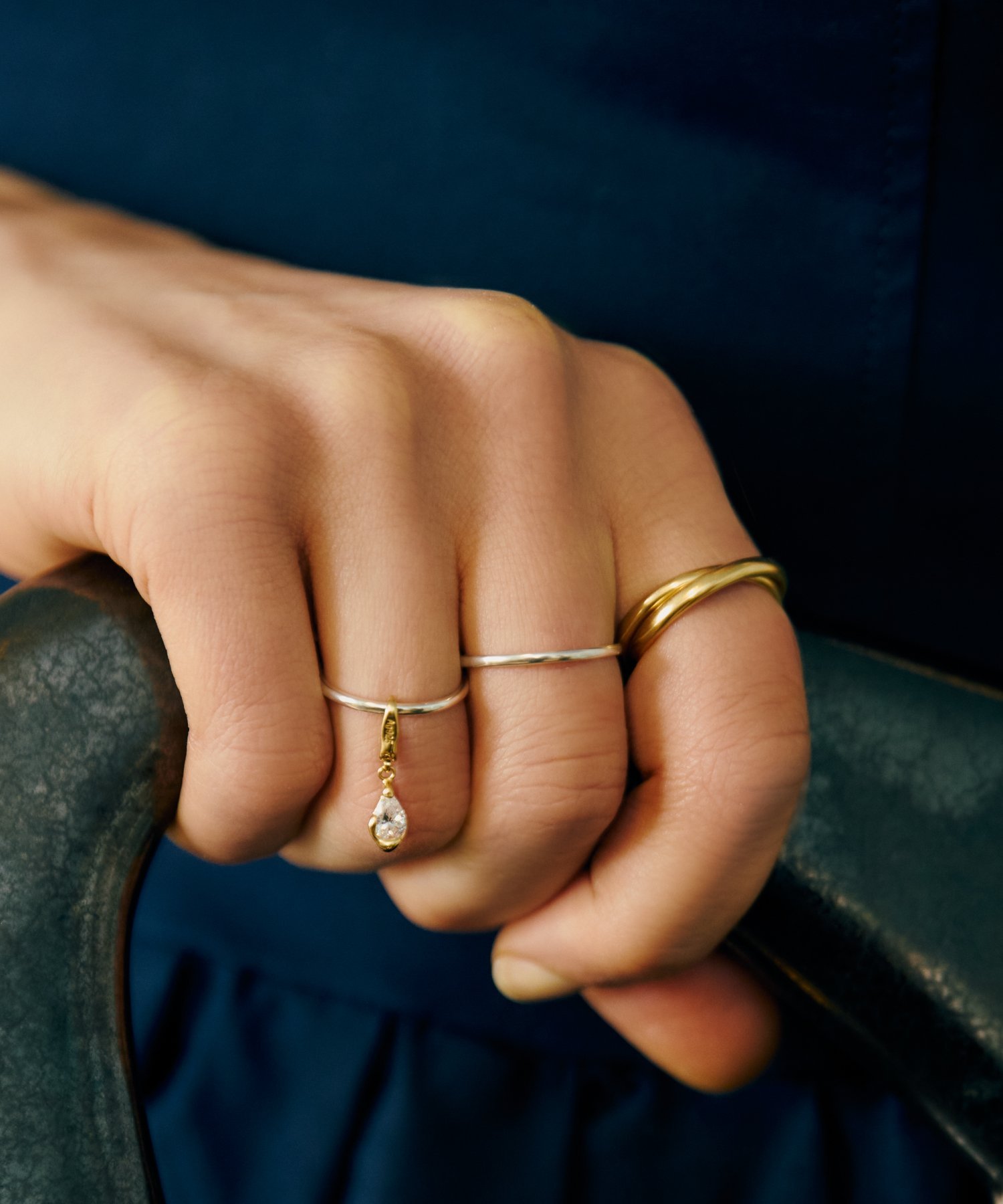 TEN. ダブルループリング GD ギフト プレゼント リング テン アクセサリー・腕時計 リング・指輪 ゴールド