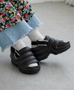 【SALE/16%OFF】VENCE share style Ladys マシュマロサンダル ヴァンス エクスチェンジ シューズ・靴 その他のシューズ・靴 ブラック ホワイト(4)