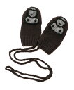 A BATHING APE BABY MILO WOOL MIX KNIT MITTENS ア ベイシング エイプ ファッション雑貨 手袋 ブラック ブラウン【...