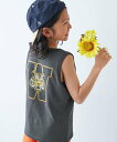 devirock 綿100% デビラボ プリントタンクトップ ノースリーブ トップス タンクトップ 25SS デビロック トップス ノースリーブ・タンクトップ ...