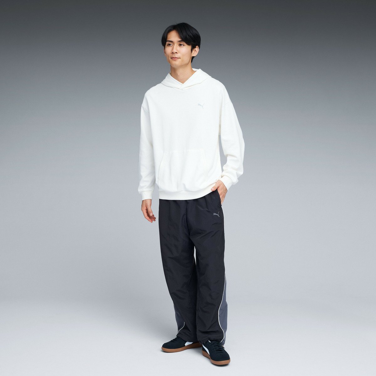 【SALE／30%OFF】PUMA メンズ ESS MX リラックスド フーディ プーマ トップス スウェット・トレーナー ホワイト【送料無料】