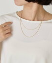 Jena espace merveilleux スリムセットチェーンネックレス ジェナエスパスメルヴェイユ アクセサリー・腕時計 リング・指輪 シルバー ゴールド