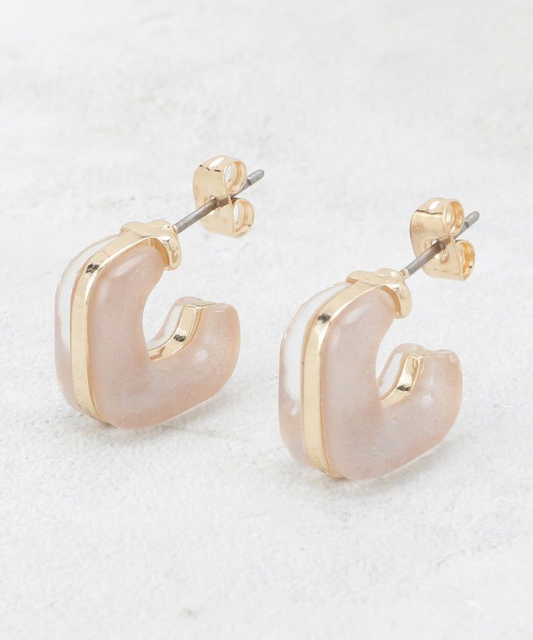 Amethyst - 【SALE／10%OFF】OPAQUE.CLIP サイドクリア*ラメカラーデザインミニピアス オペークドットクリップ アクセサリー・腕時計 ピアス ブルー ピンク