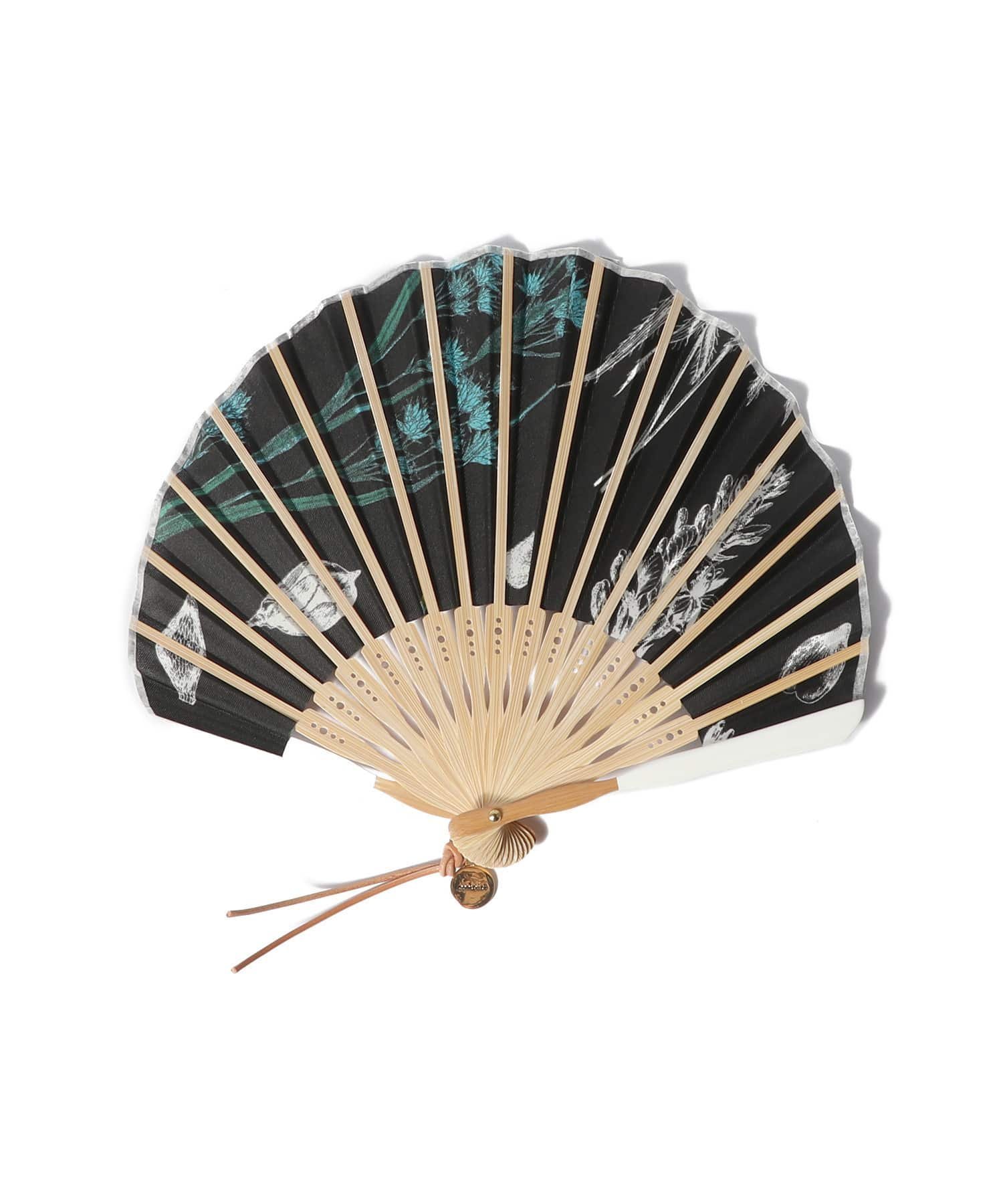 manipuri MANIPURI / 扇子《ESTNATION EXCLUSIVE》 エストネーション ファッション雑貨 その他のファッション雑貨 ブラック【送料無料】