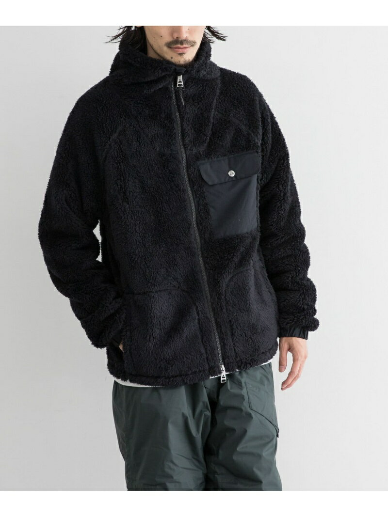 【SALE／30%OFF】URBAN RESEARCH Cape HEIGHTS RIVAS FLEECE JACKET アーバンリサーチ コート/ジャケット ブルゾン ブラック【送料無料】