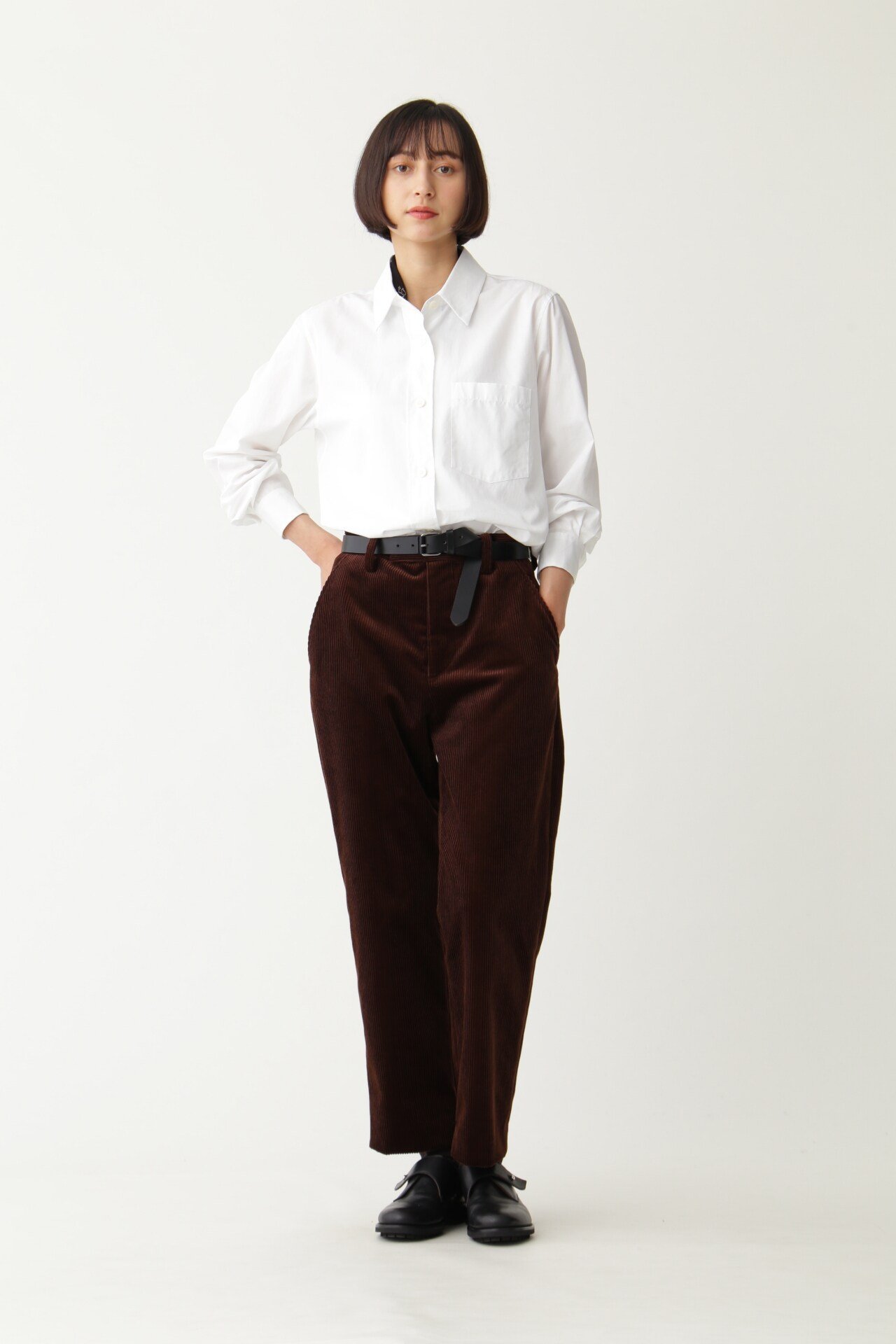 MARGARET HOWELL PLAIN COTTON POPLIN マーガレット・ハウエル シャツ/ブラウス 長袖シャツ ホワイト【送料無料】