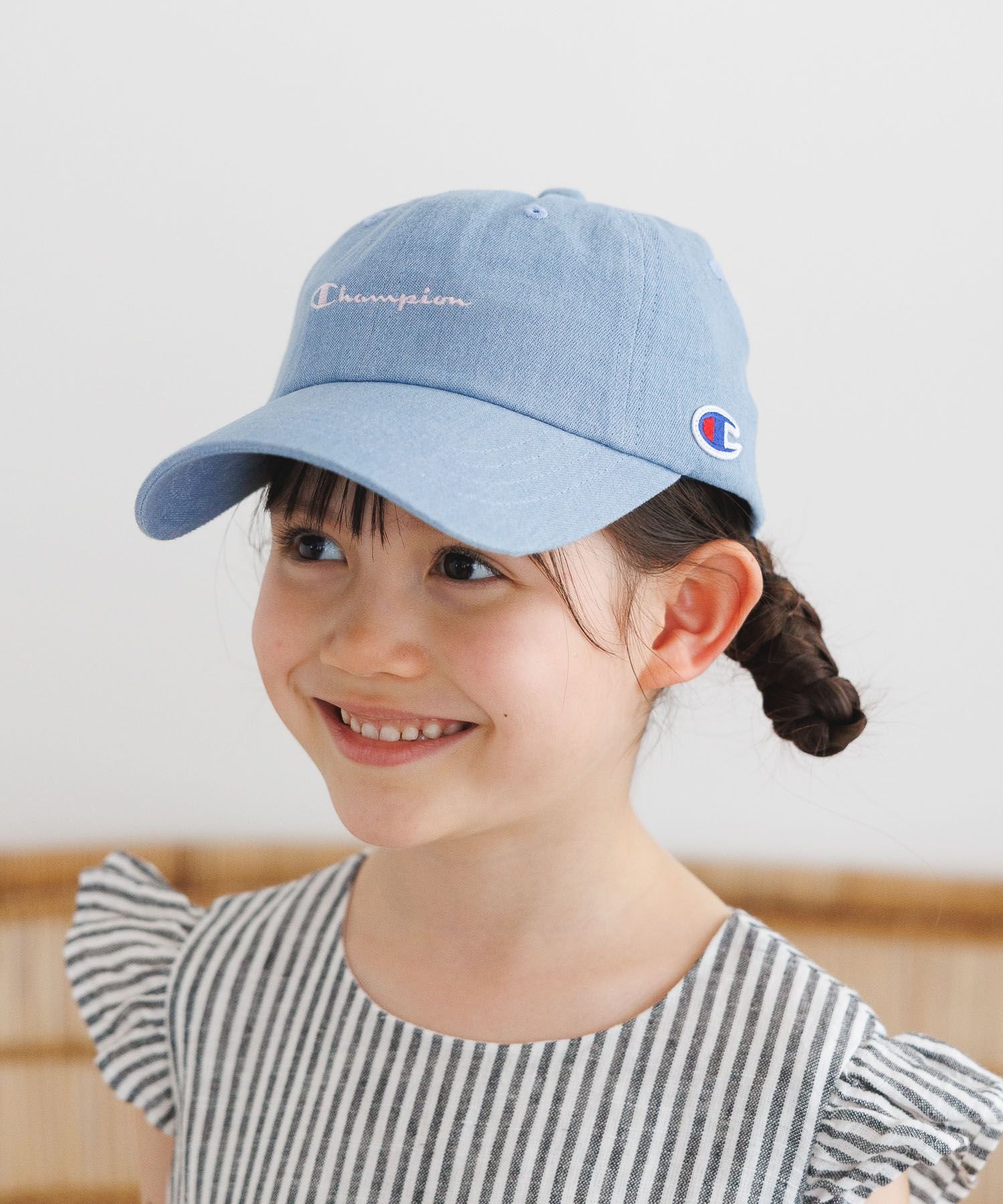 BAYFLOW（ベイフロー）【Champion(チャンピオン)】ツイル&デニムCAP(KIDS)ーーーChampionのロゴキャップ。カラフルな色展開でコーディネートのポイントになります。後部のアジャスターでサイズ調整も可能。ーーー【Cha...